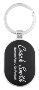 Engravable Oval Keychain