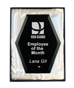 1271-BK: Laser Glass Hexagon-Black 1271-BK: Laser Glass Hexagon-Black
