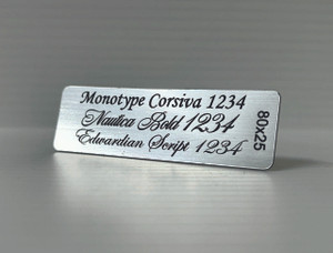 Trophy Plaque Silver 80x25mm Trophy Plaque Silver 80x25mm