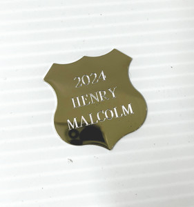 SHIELD S9 GOLD – 40MM X 38MM SHIELD S9 GOLD – 40MM X 38MM