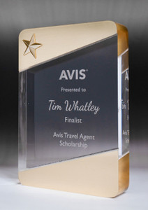 Golden Glow Acrylic - Rounded Rect. Golden Glow Acrylic - Rounded Rect.