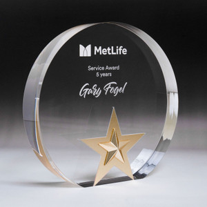 Golden Glow Acrylic - Round Golden Glow Acrylic - Round