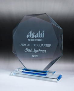 1342 : Aquamarine Glass - Octagon