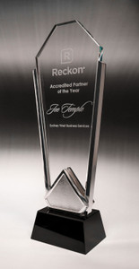 1372S: Modern Fusion Glass - Arch Silver