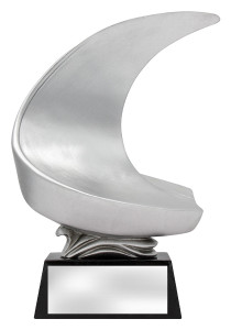 A1295: Abstract Boat Silver A1295: Abstract Boat Silver