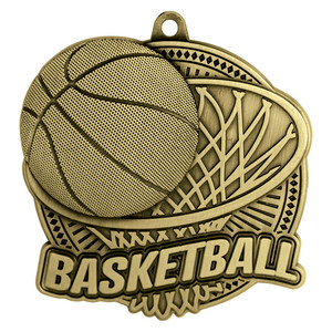 MP807G - Basketball Tempo Medal 55mm MP807G - Basketball Tempo Medal 55mm