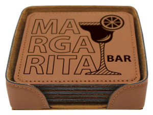 Leatherette Coaster Set x 6 Leatherette Coaster Set x 6