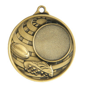 1073C-6: Global Medal -Rugby + 25mm insert 1073C-6: Global Medal -Rugby + 25mm insert