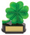 12504: Four Leaf Clover Lucky Trophy 130mm