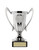 Plastic Silver Cup with logo