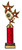 292GR : Santorini Cup - Gold/Red