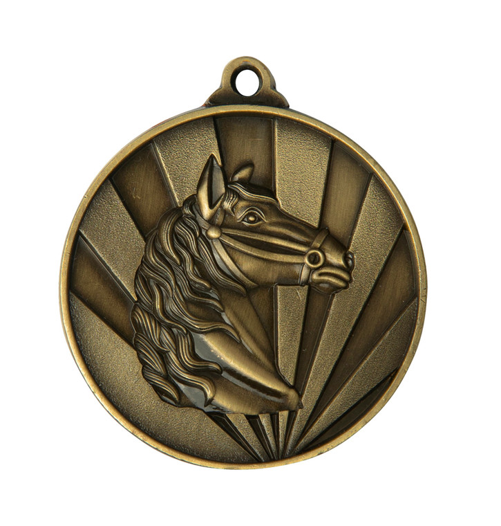 1076-29: Sunrise Medal-Horses