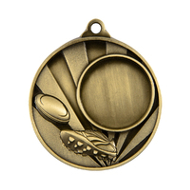 1076C-6: Sunrise Medal-Rugby+25mm insert