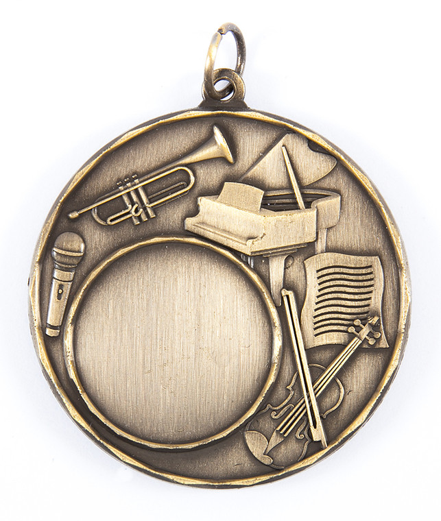 Music 25mm Centre Medal