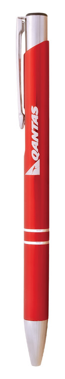 Ballpoint Pen Aluminium Red with Chrome