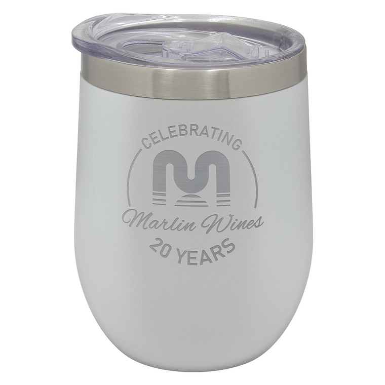 LSW105: Wine Tumbler White