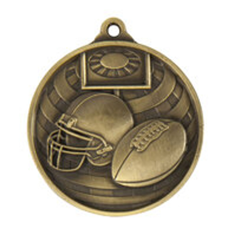 1073-27: Global Medal-Grid Iron Football