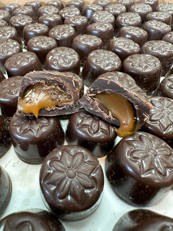 Dark Caramel Dome Truffle