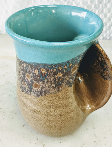 Clay In Motion Hand Warmer Mug - Mossy Creek Left