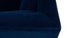 Jack 84" Modern Tuxedo Tufted Sofa, Navy Blue