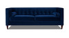 Jack 84" Modern Tuxedo Tufted Sofa, Navy Blue