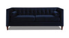 Jack 84" Modern Tuxedo Tufted Sofa, Dark Navy Blue
