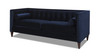 Jack 84" Modern Tuxedo Tufted Sofa, Dark Navy Blue