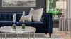 Jack 84" Modern Tuxedo Tufted Sofa, Dark Navy Blue