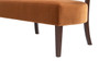 Jared Tufted Bench Settee, Burnt Orange