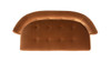 Jared Tufted Bench Settee, Burnt Orange