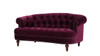 La Rosa Victorian Chesterfield Loveseat, Burgundy