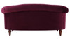 La Rosa Victorian Chesterfield Loveseat, Burgundy