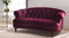 La Rosa Victorian Chesterfield Loveseat, Burgundy