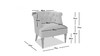 Katherine Tufted Accent Chair, Gold