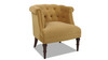 Katherine Tufted Accent Chair, Gold