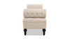 Lewis Bolster Arm Entryway Bench, Sky Neutral Beige