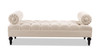 Lewis Bolster Arm Entryway Bench, Sky Neutral Beige