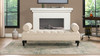 Lewis Bolster Arm Entryway Bench, Sky Neutral Beige