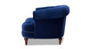 La Rosa Victorian Tufted Upholstered Accent Chair, Navy Blue