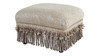 Fiona Traditional Decorative Footstool, Paisley Teal Tan