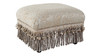Fiona Traditional Decorative Footstool, Paisley Teal Tan