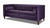 Jack 84" Modern Tuxedo Tufted Sofa, Purple