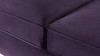 Jack 84" Modern Tuxedo Tufted Sofa, Purple