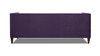 Jack 84" Modern Tuxedo Tufted Sofa, Purple