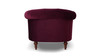 La Rosa Victorian Tufted Upholstered Accent Chair, Burgundy