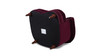 La Rosa Victorian Tufted Upholstered Accent Chair, Burgundy