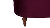 La Rosa Victorian Tufted Upholstered Accent Chair, Burgundy