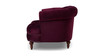 La Rosa Victorian Tufted Upholstered Accent Chair, Burgundy
