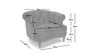 La Rosa Victorian Tufted Upholstered Accent Chair, Burgundy