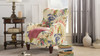 Paradise Upholstered Arm Chair, Off-White/Floral